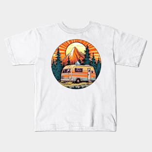 Caravan Camping Kids T-Shirt